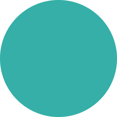 Forex of Dibond blanco muurcirkel Lagune Blauw