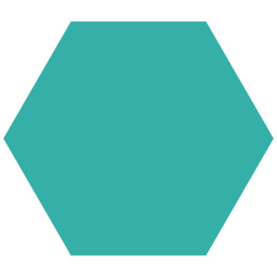 Blanco Hexagon Forex Dibond Lagne Blauw