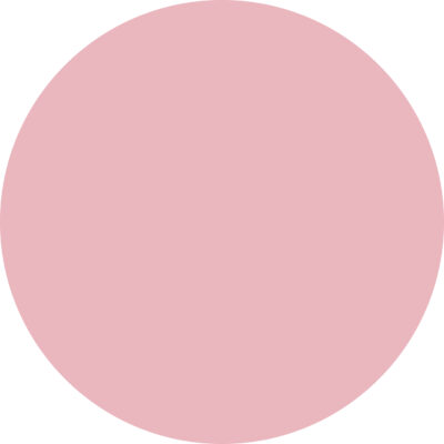 Forex of Dibond blanco muurcirkel Macaron roze