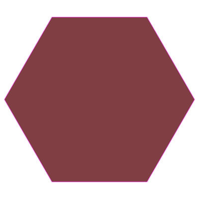 Blanco Hexagon Forex Dibond Roest