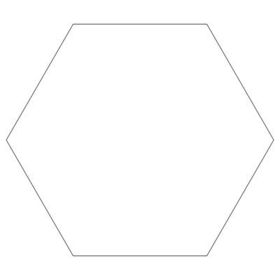 Blanco Hexagon Forex Dibond Wit