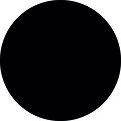 Blanco muurcirkel zwart forex of dibond