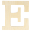 houten letter E 11,5 cm