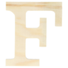 Houten letter F 11,5 cm