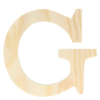 Houten Letter G 11,5 cm