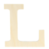 houten letter L 11,5 cm