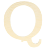 Houten letter 11,5 cm