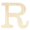 Houten letter R 11,5 cm
