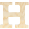Houten letter H 11,5 cm