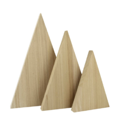 Personaliseerbare driehoeken set van 3