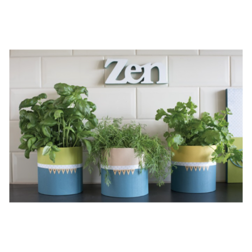 personaliseerbare houten vazen rond set van 3