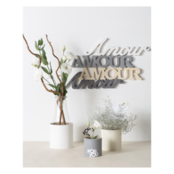 personaliseerbare houten vazen rond set van 3