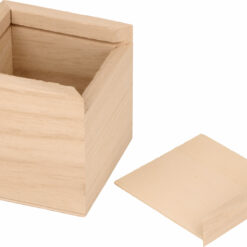 Mini spaarpot hout 6 cm