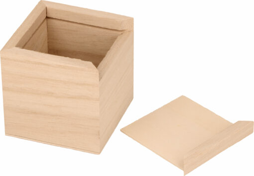 Mini spaarpot hout 6 cm
