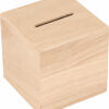 Mini Spaarpot hout 6 cm