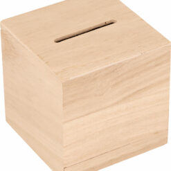 Mini Spaarpot hout 6 cm