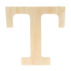 Houten letter T 11,5 cm