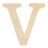 houten letter V