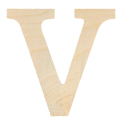 houten letter V