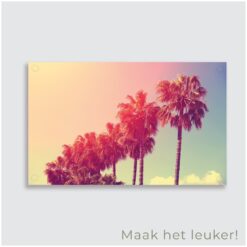 tuinposter aan de schutting - tuinposter met foto