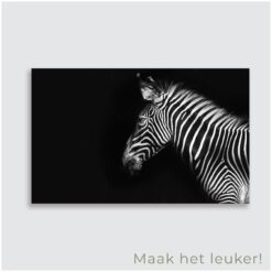 Zebra tuinposter
