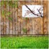 Tuinposter aan schutting met foto