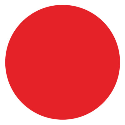Blanco Muurcirkel Flaming Red