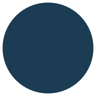 Blanco Muurcirkel Ocean Darkblue