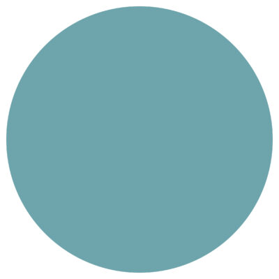 Blanco muurcirkel Ocean Green
