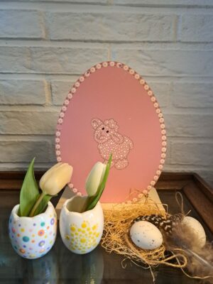 Dibond Paasei gestipt - Anja Stipt