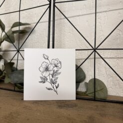 Forex tegeltje 10 cm bloemen