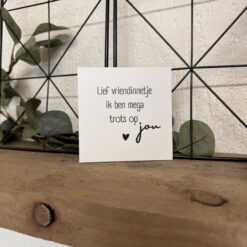 forextegeltje, lief vriendinnetje