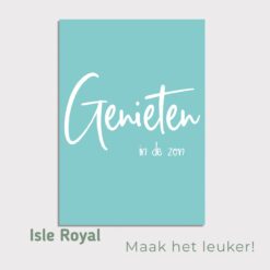 Tuinposter Genieten Isle Royal