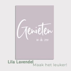 Tuinposter Genieten Lila Lavendel