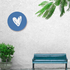 Muurcirkel tuin met hartje