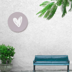 Muurcirkel tuin met hartje