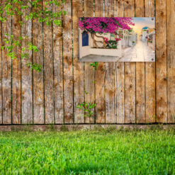 Tuinposter Grieks straatje