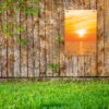 Tuinposter Zonsondergang