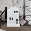decoratief wit huisje met led verlichting