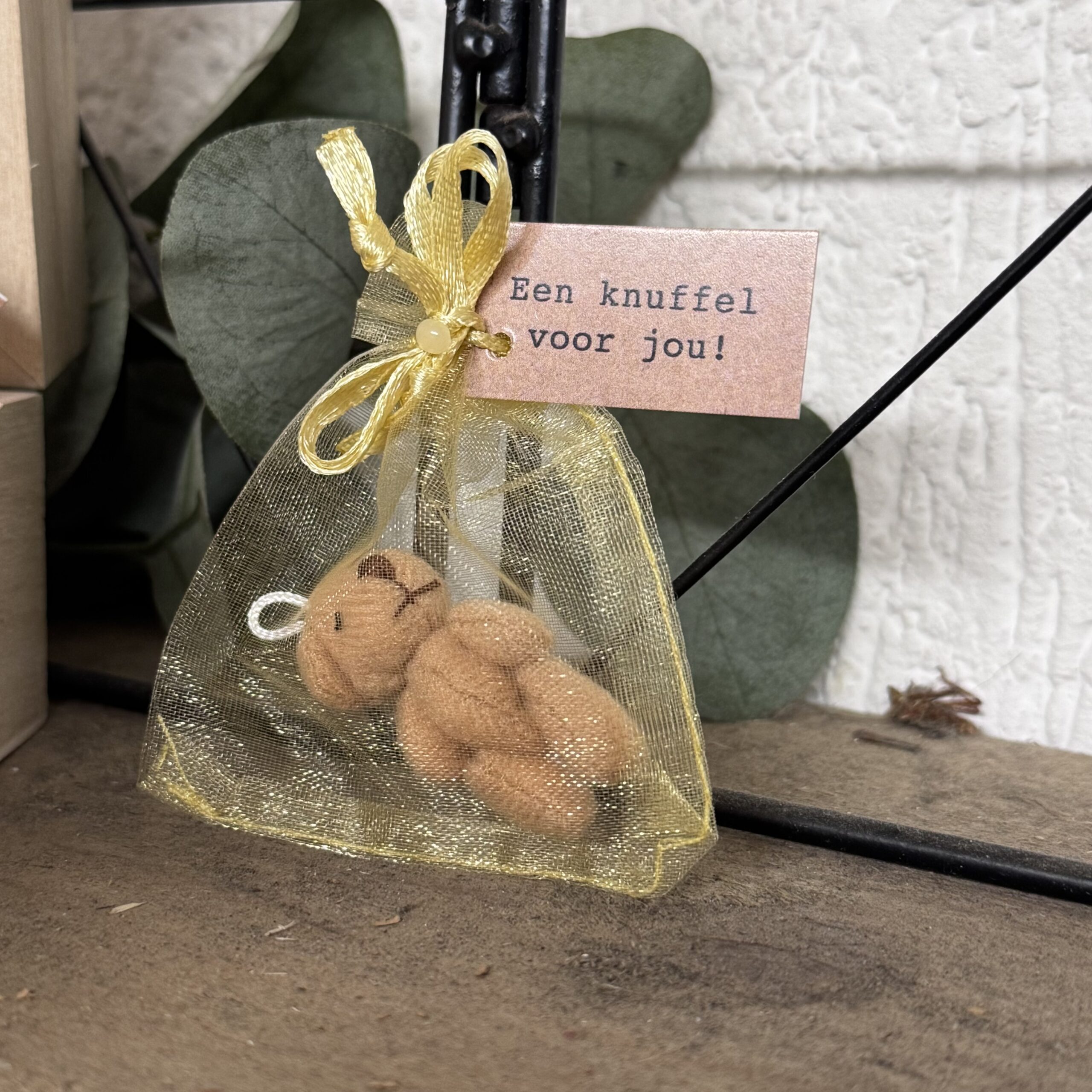 Knuffel voor jou, klein cadeautje