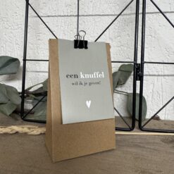 Mini cadeautje - een knuffel