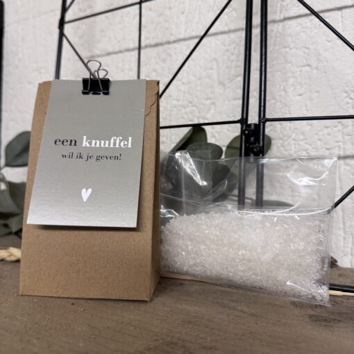 Mini cadeautje - een knuffel