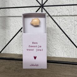 Een feestje voor jou - cadeautje in een klein doosje - brievenbuscadeautje
