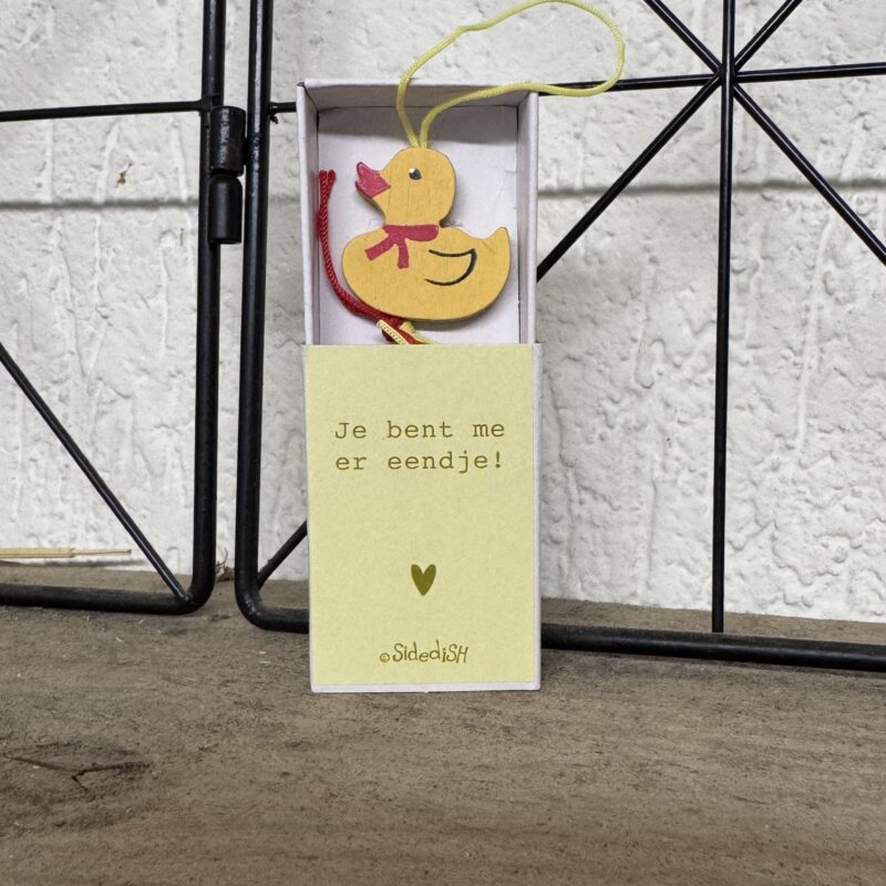 brievenbuscadeautje, je bent me er eendje