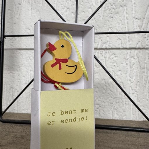 brievenbus cadeautje je bent me er eendje