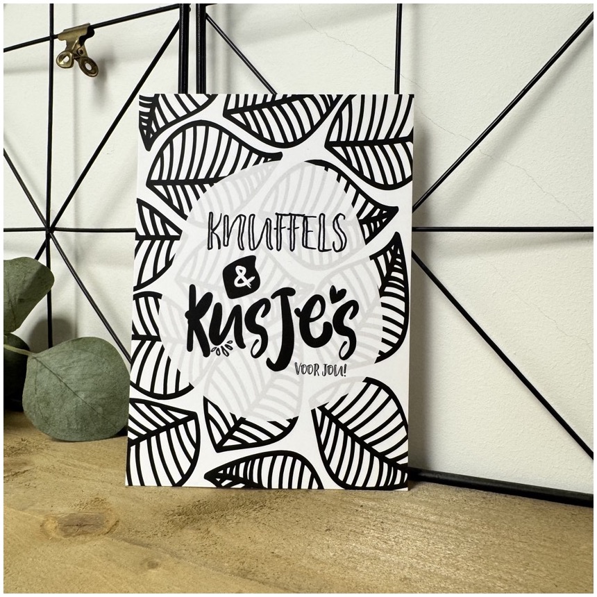 Ansichtkaart - Kusjes en Knuffels