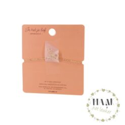 Geluksarmband met goudkleurig hartje – cadeau vol geluk