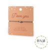 I Love You armband met hartje – romantisch sieraad en Valentijn cadeau