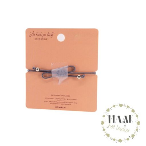 I Love You armband met hartje – romantisch sieraad en Valentijn cadeau