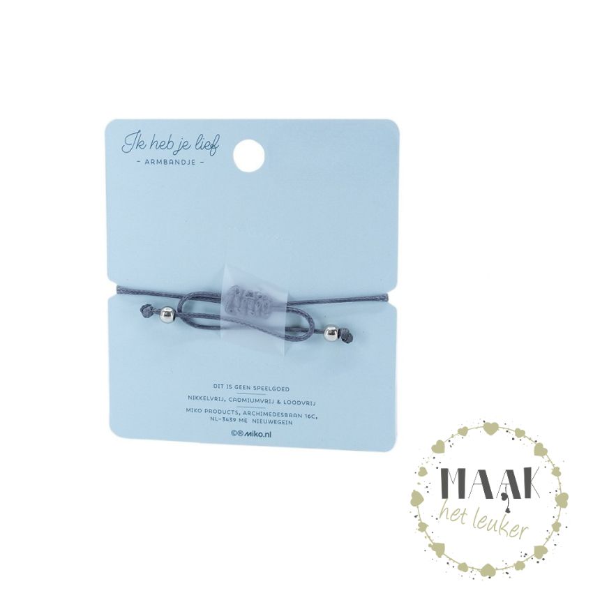 Wat ben jij een Lief Mens armband met hartje – betekenisvol cadeau